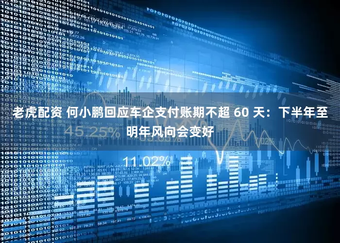 老虎配资 何小鹏回应车企支付账期不超 60 天：下半年至明年风向会变好
